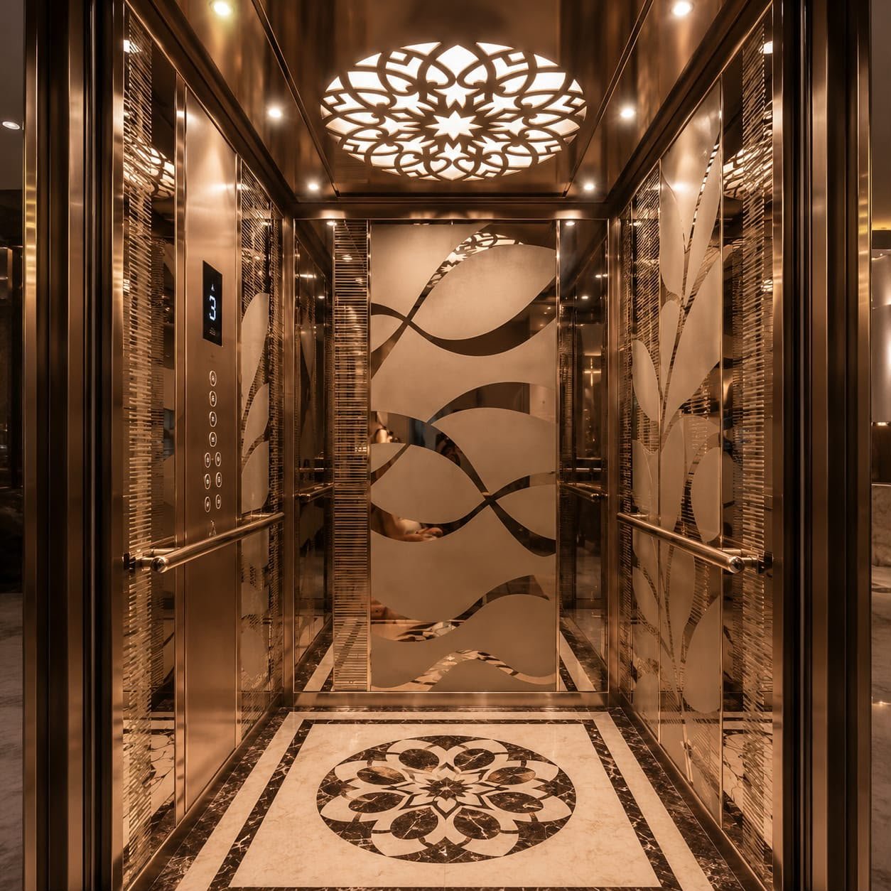 Rose Gold Home Elevator
